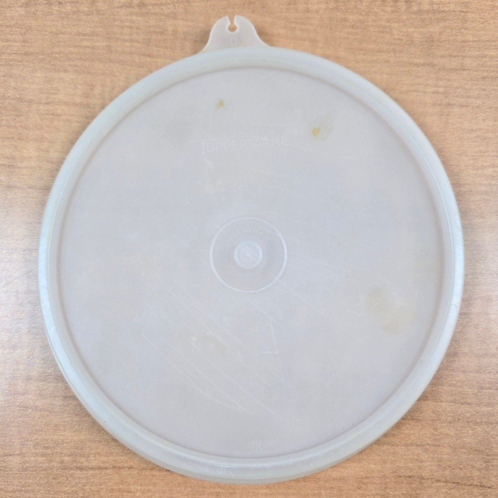 Vintage Tupperware Lid #227-84 Plastic Sheer 6" LID ONLY
